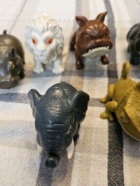 Lot Of 6 Menard Toy Animals With Moveable Mouths